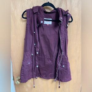 Burgundy Cargo Vest